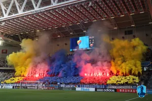 Tifo with color smoke