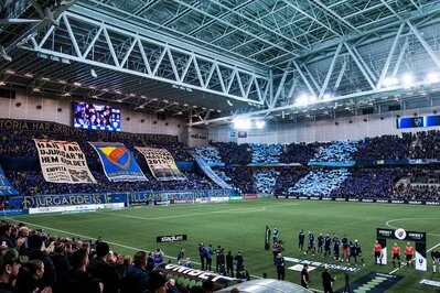 Headline tifo in the stands 3